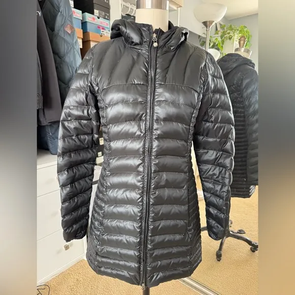 Eddie Bauer Packable Car Jacket Down Black in Sz. Small