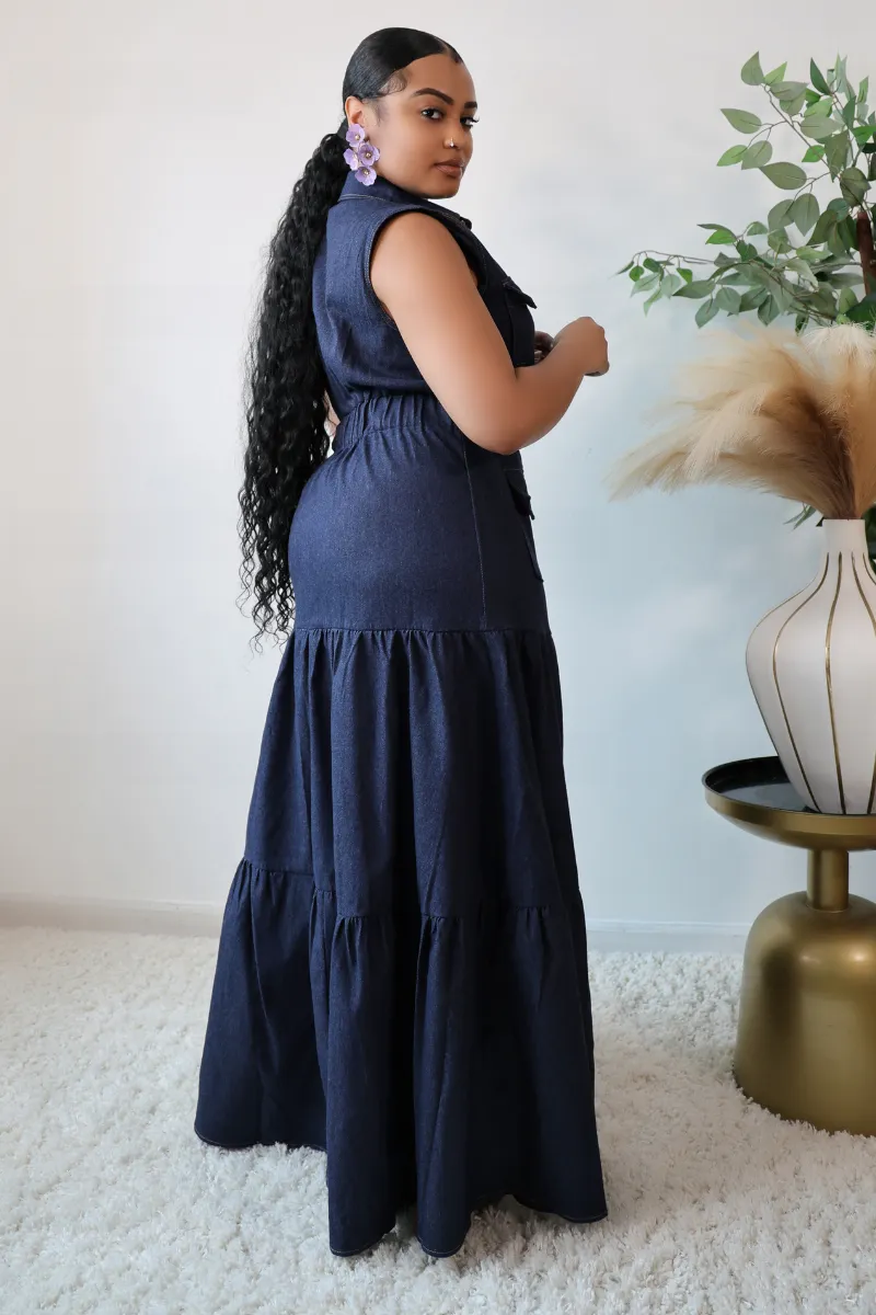 Effortless Flow Denim Dress