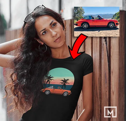 European Cars | Custom Print for Women | Fitted T-shirt