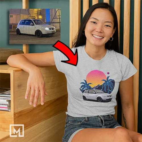 European Cars | Custom Print for Women | Fitted T-shirt