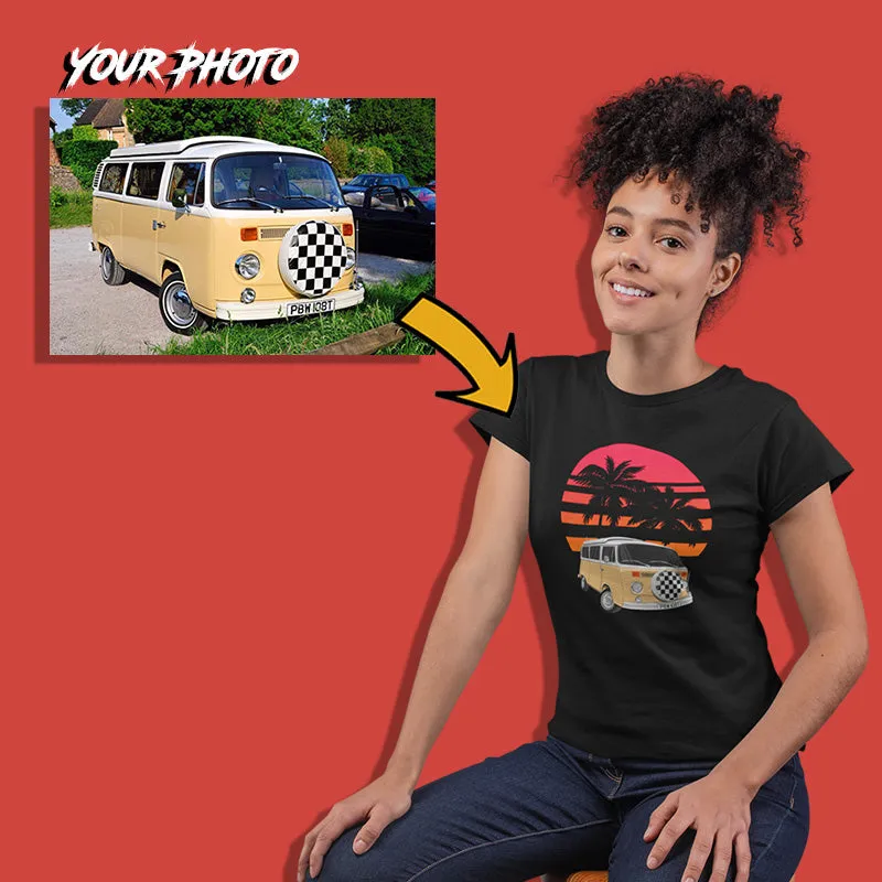 European Cars | Custom Print for Women | Fitted T-shirt