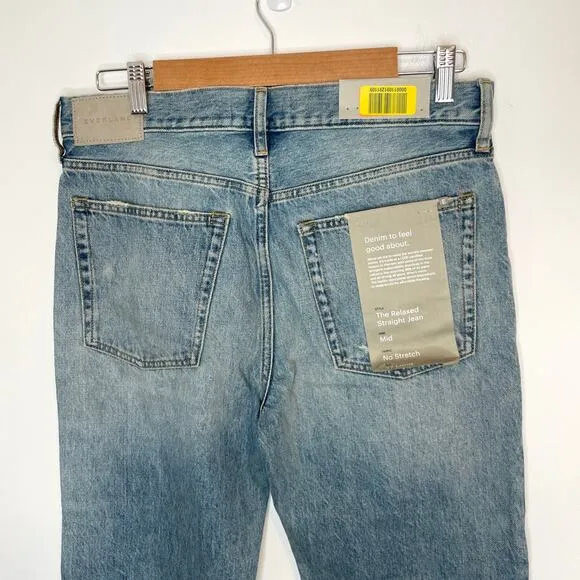 Everlane The Relaxed Straight Organic Cotton Jean Size 27 Long New