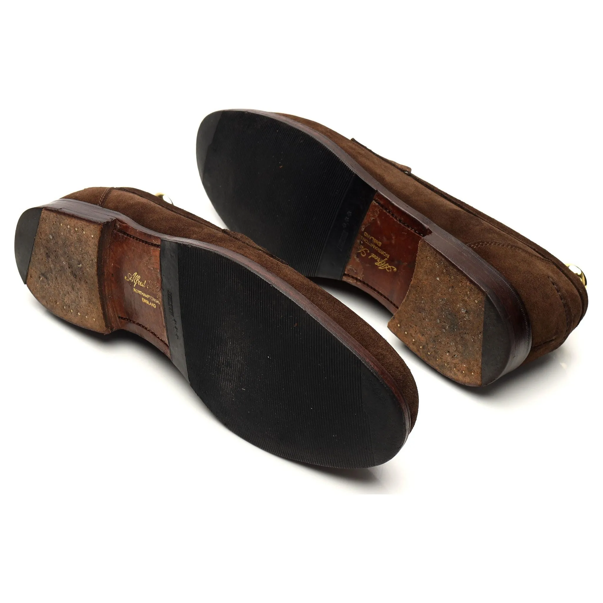 'Exeter' Dark Brown Suede Loafers UK 9 E