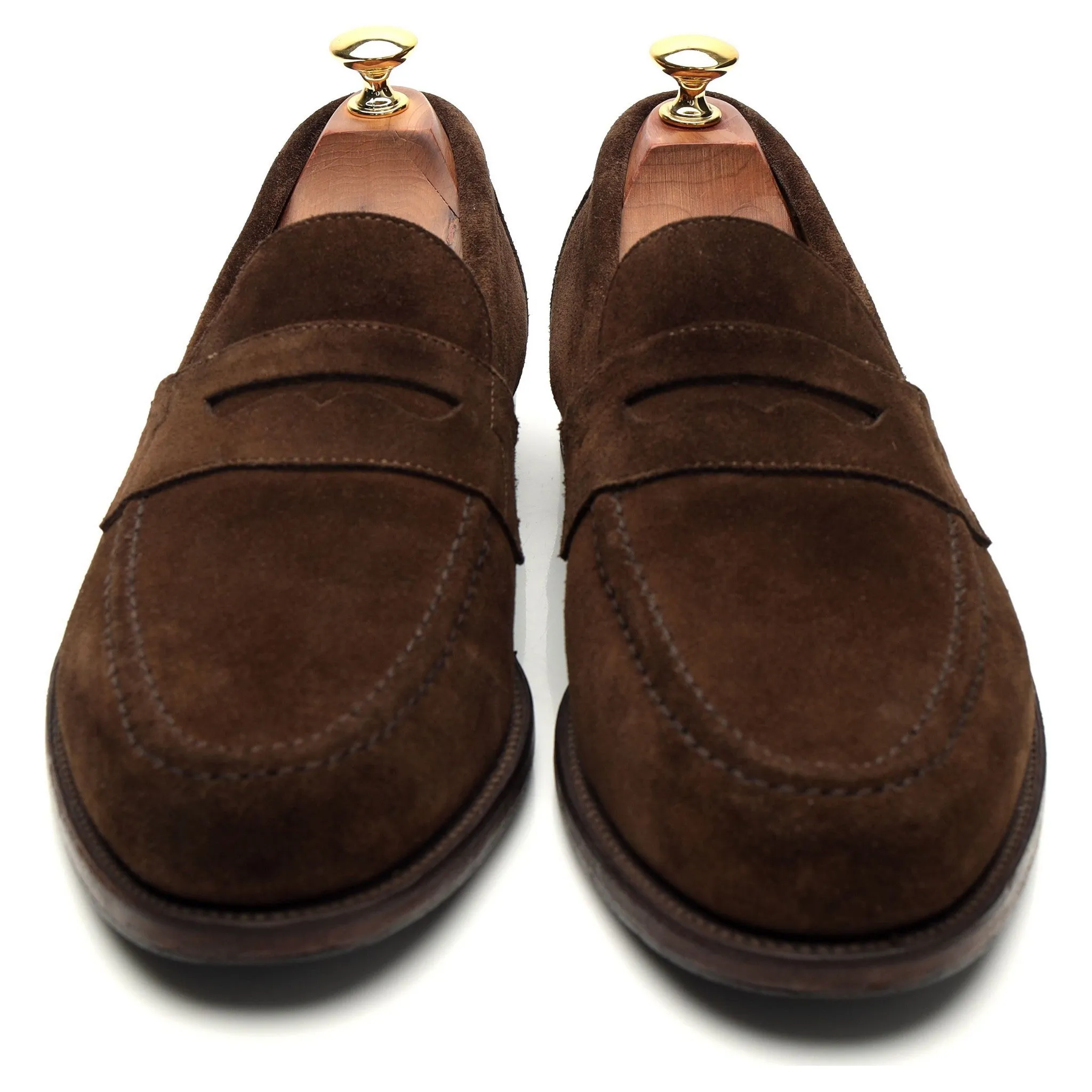 'Exeter' Dark Brown Suede Loafers UK 9 E