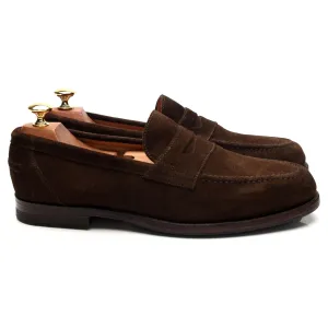 'Exeter' Dark Brown Suede Loafers UK 9 E