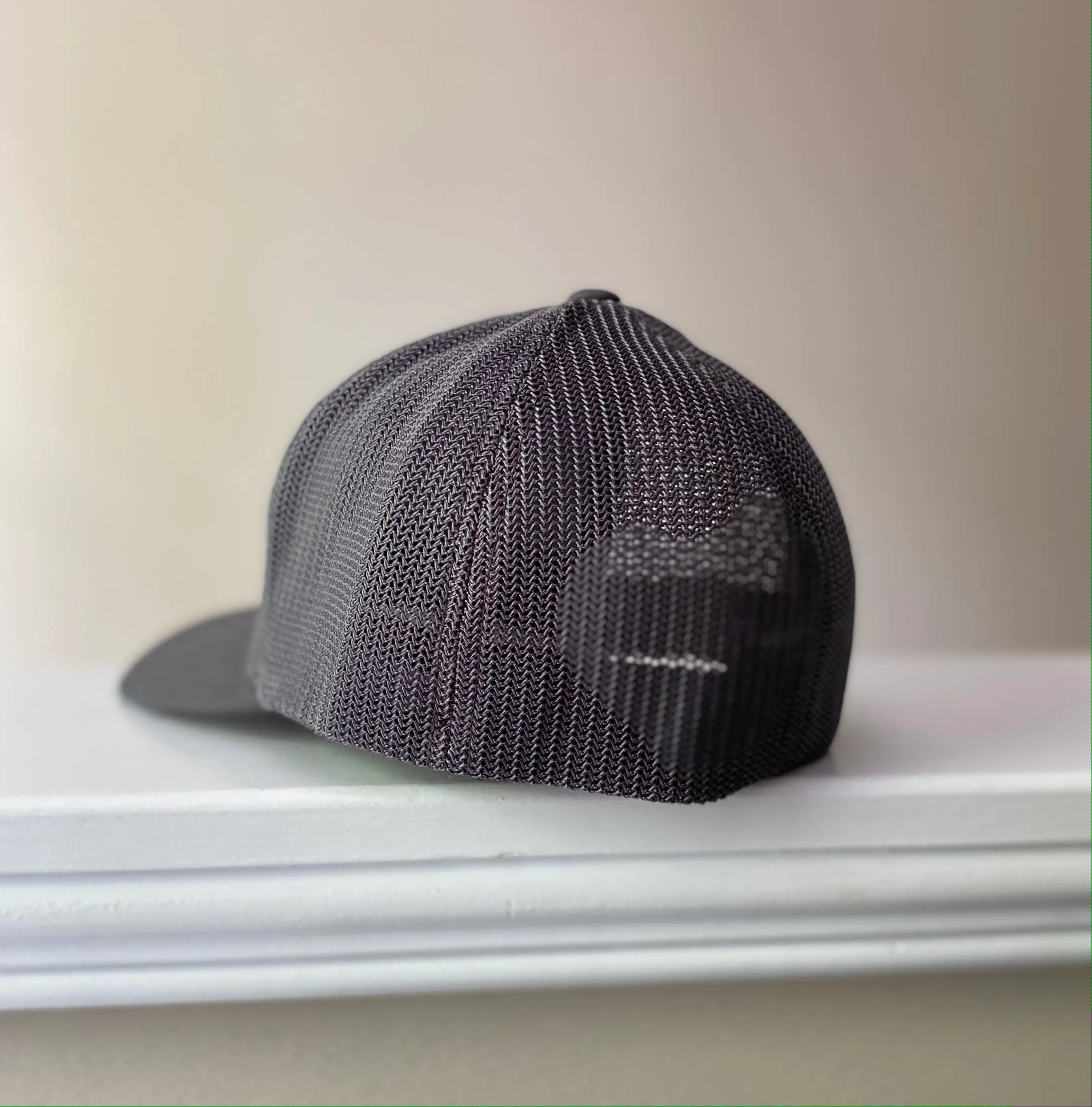 FlexFit Grey White Vinyl Logo