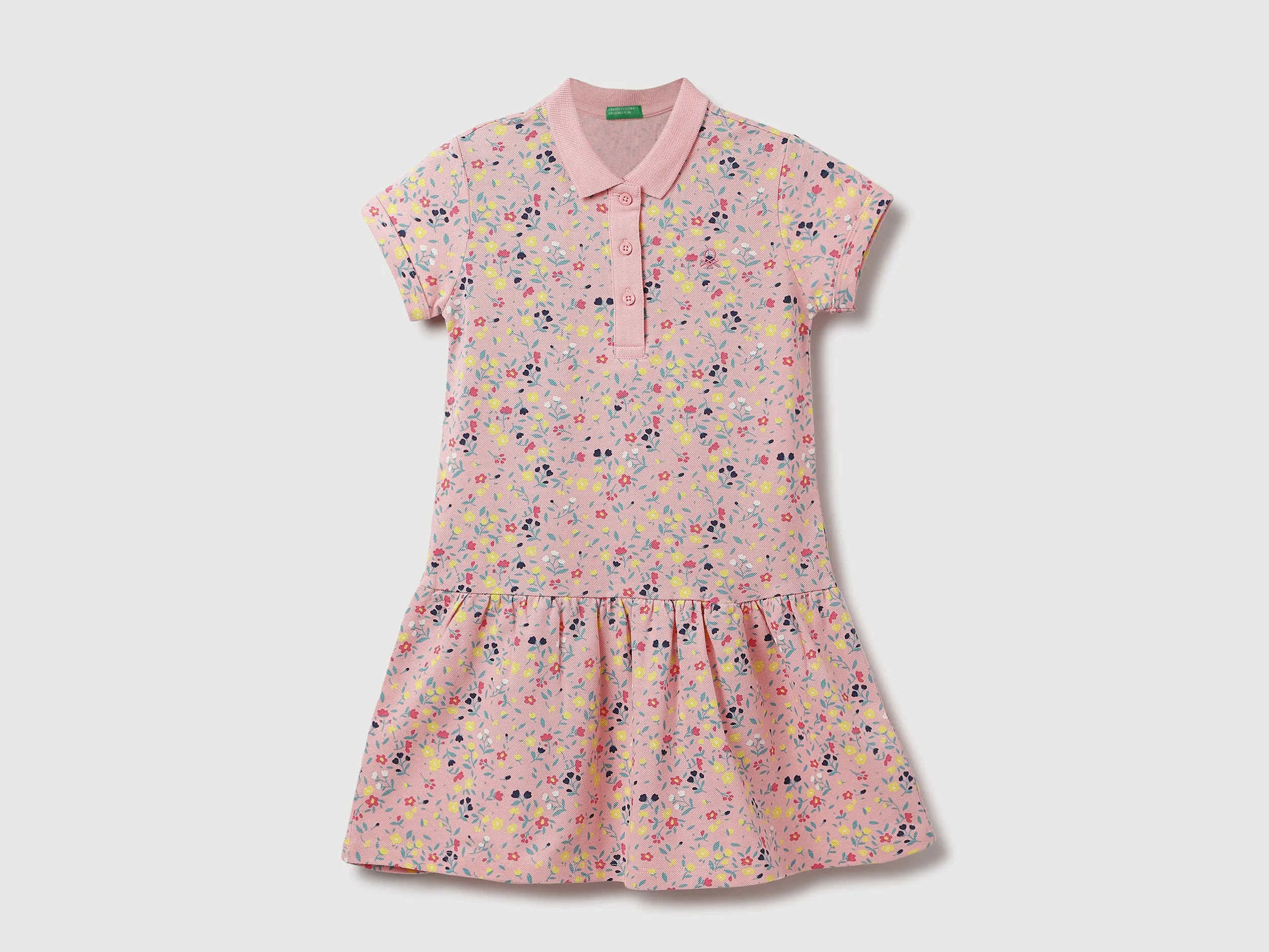 Floral Printed Polo Dress