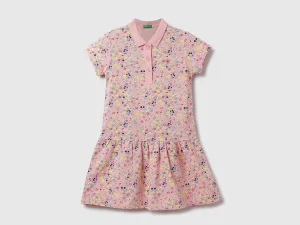 Floral Printed Polo Dress
