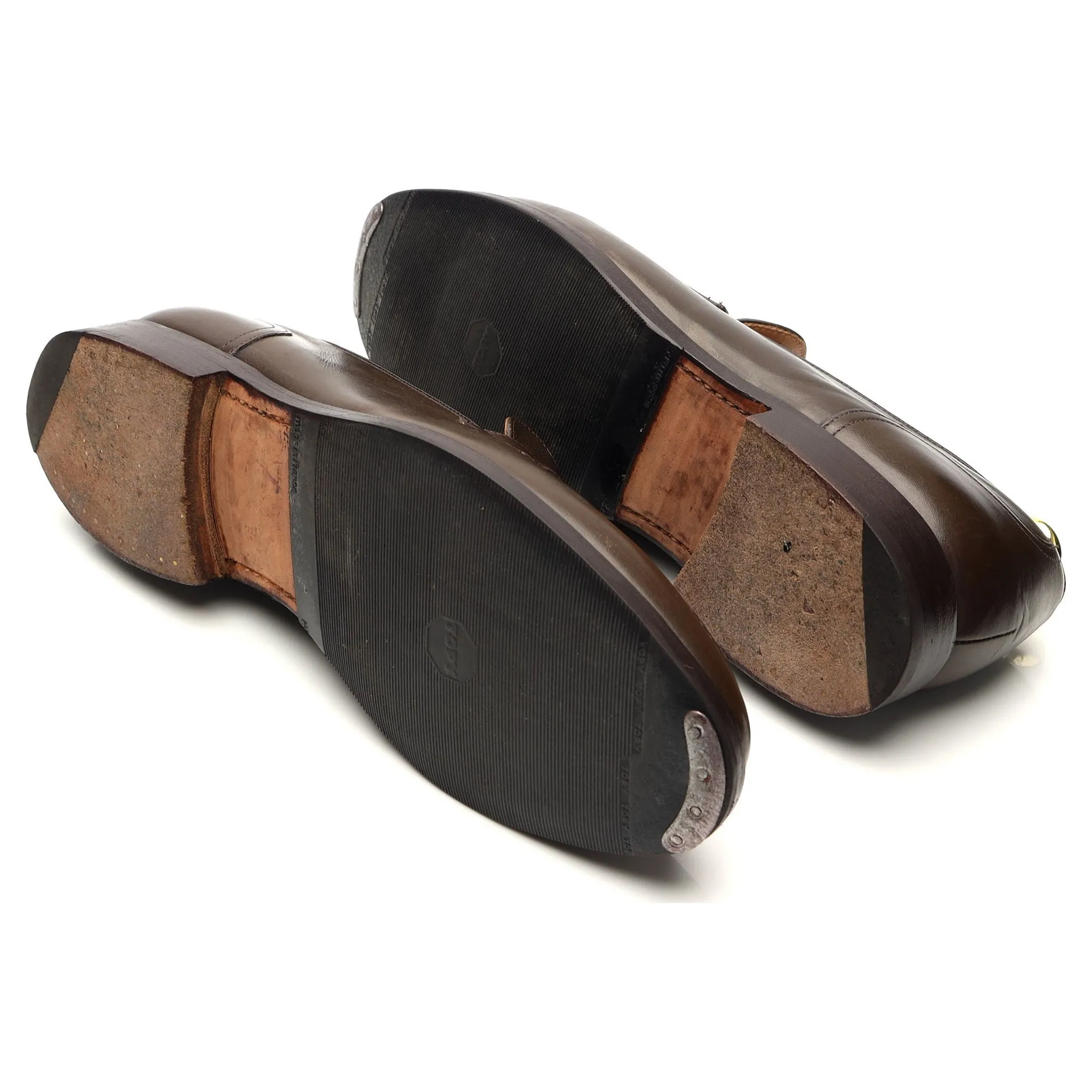 'Gerard' Brown Leather Loafer UK 8.5 F