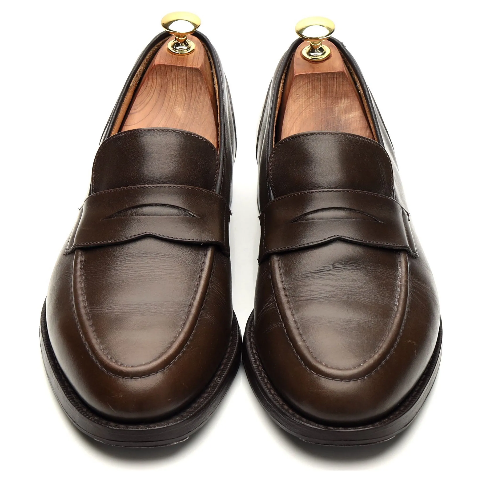 'Gerard' Brown Leather Loafer UK 8.5 F