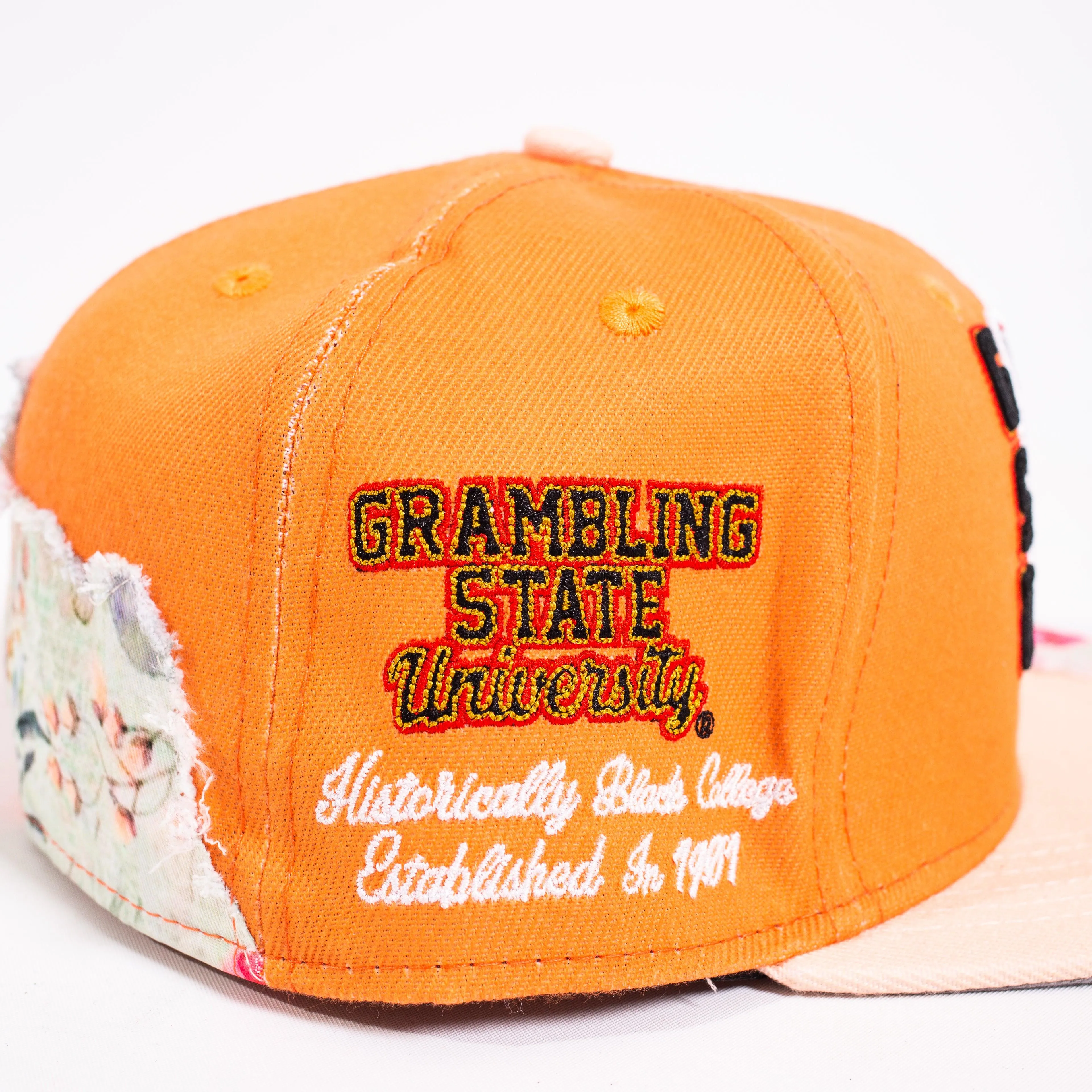 GRAMBLING STATE UNIVERSITY FRAYED FITTED HAT