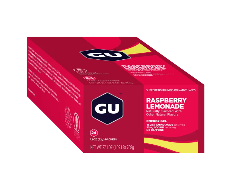 GU Energy Caja de Geles Raspberry Lemonade (24 unid)