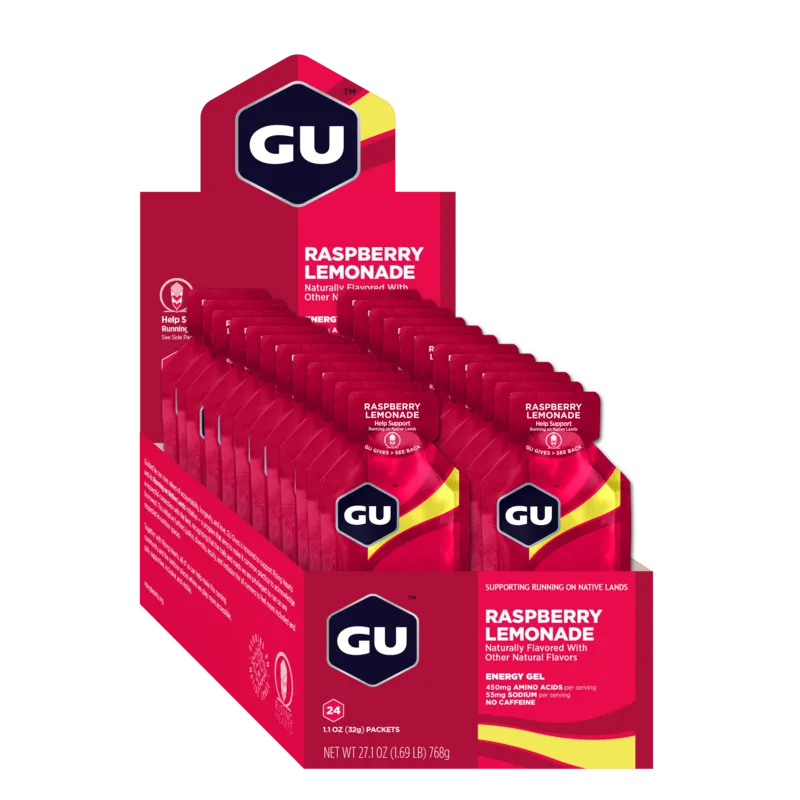 GU Energy Caja de Geles Raspberry Lemonade (24 unid)