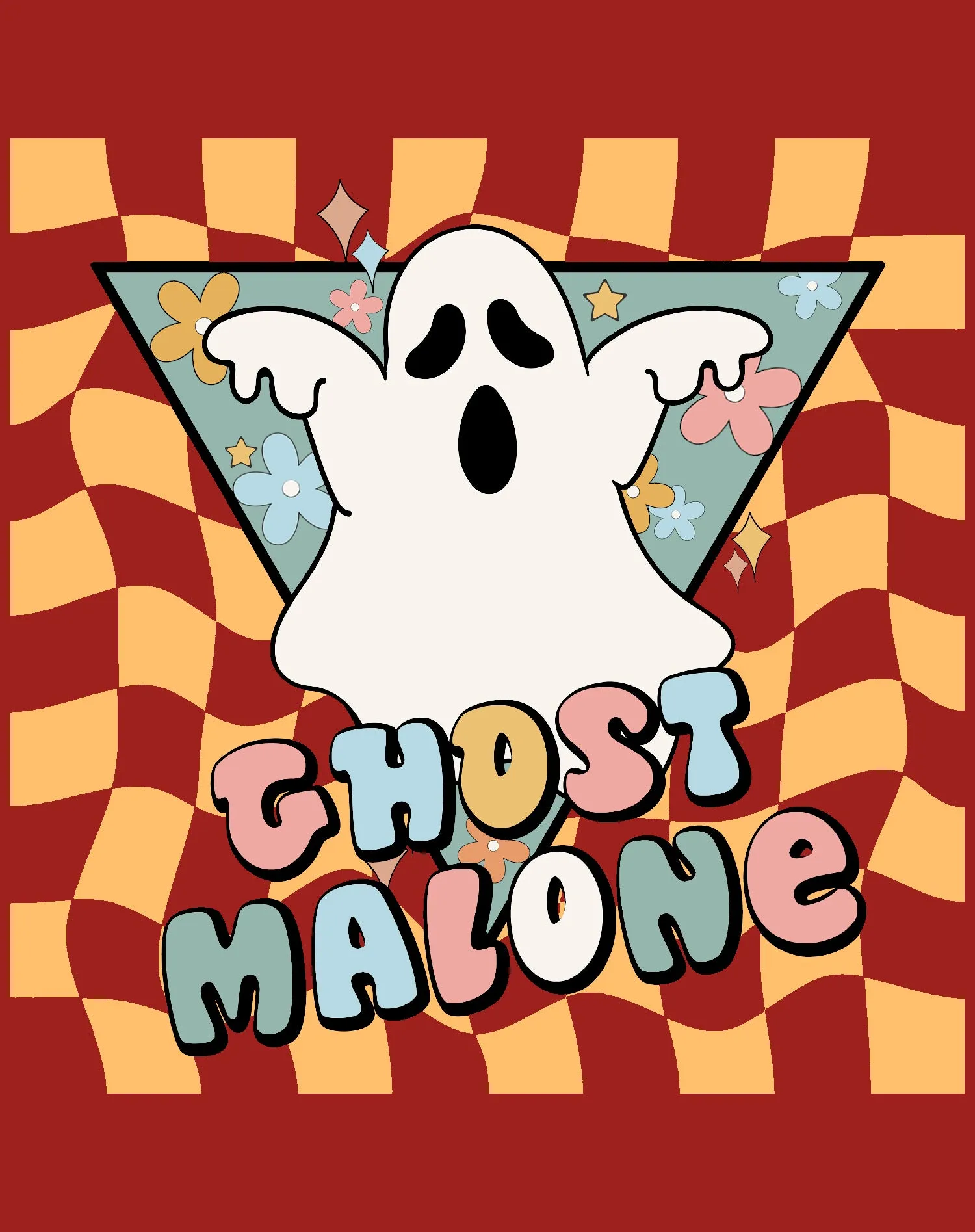 Halloween Cute Ghost Malone Official Men's T-shirt