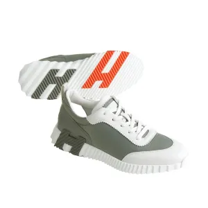 Hermes Bouncing Sneakers Étoupe / Blanc