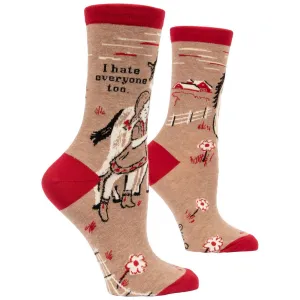 I Hate Everyone Too Women's Socks