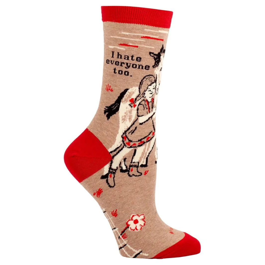 I Hate Everyone Too Women's Socks