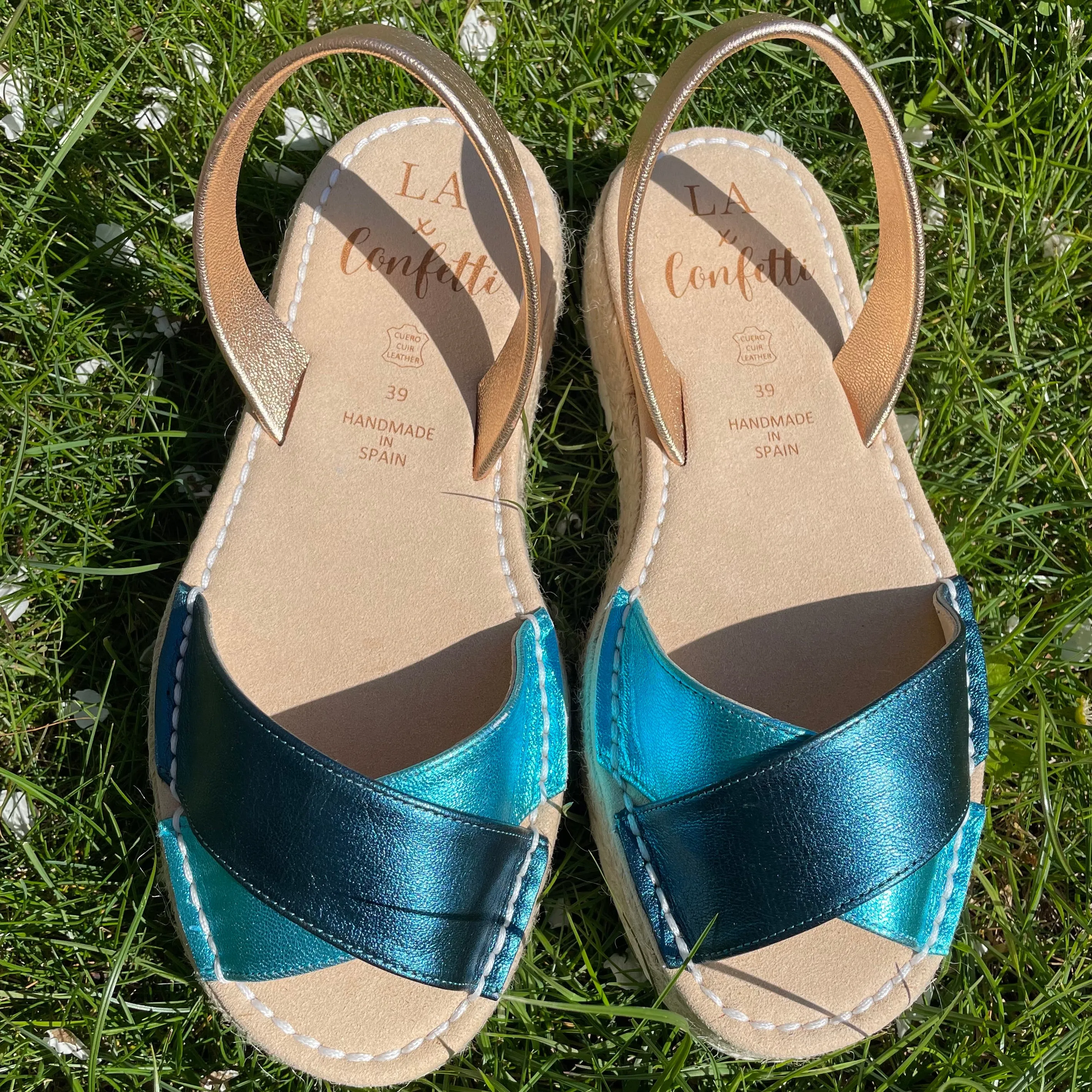 LA x Confetti Crossover Flatform Espadrille Ocean