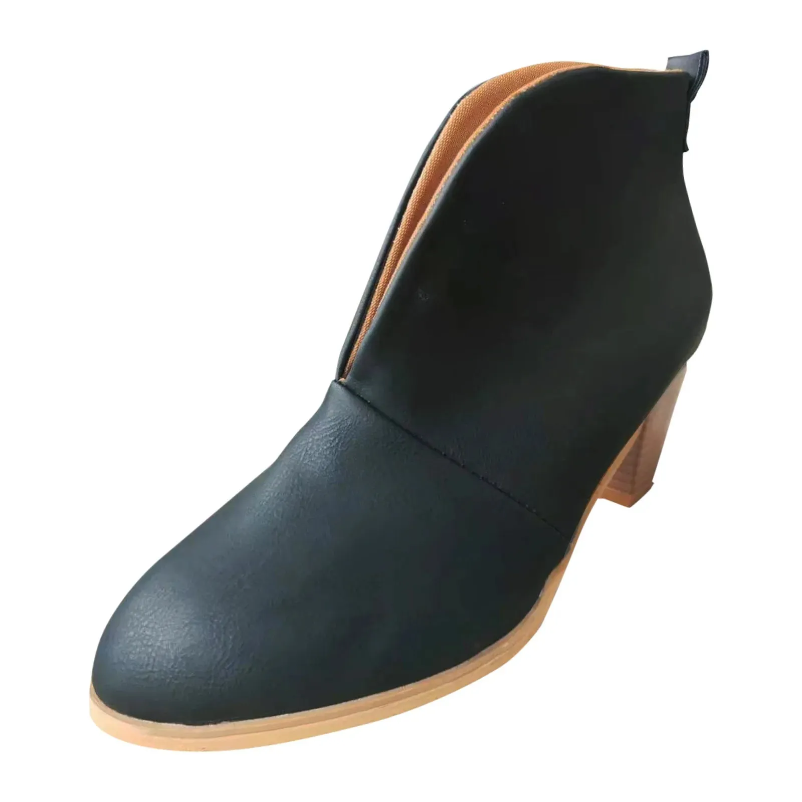 Leather Short Boots Temperament elegant flat