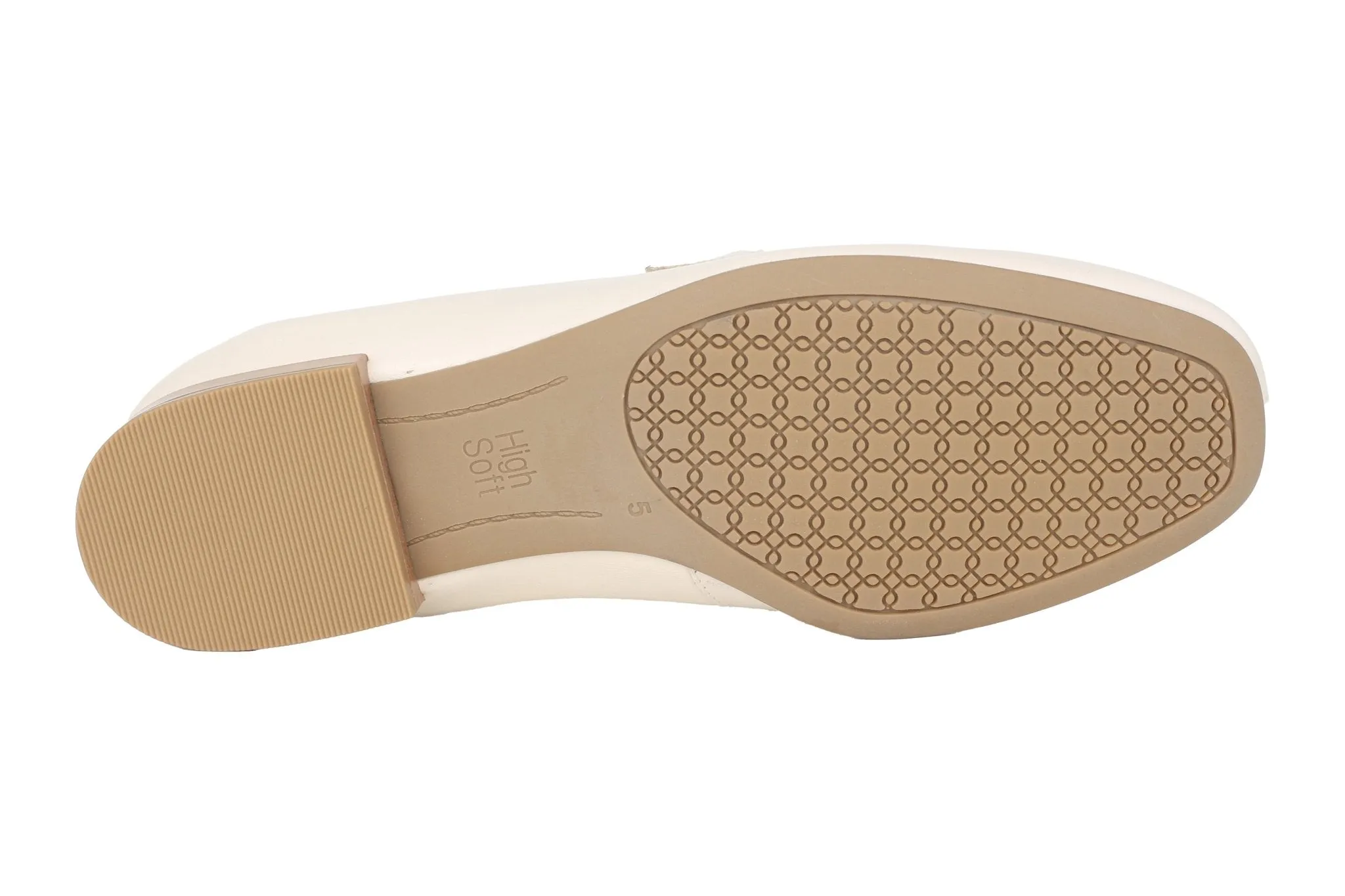 'Lyon' women's wide fit (H) loafer - off white
