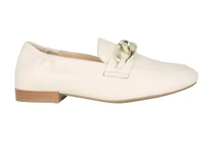 'Lyon' women's wide fit (H) loafer - off white