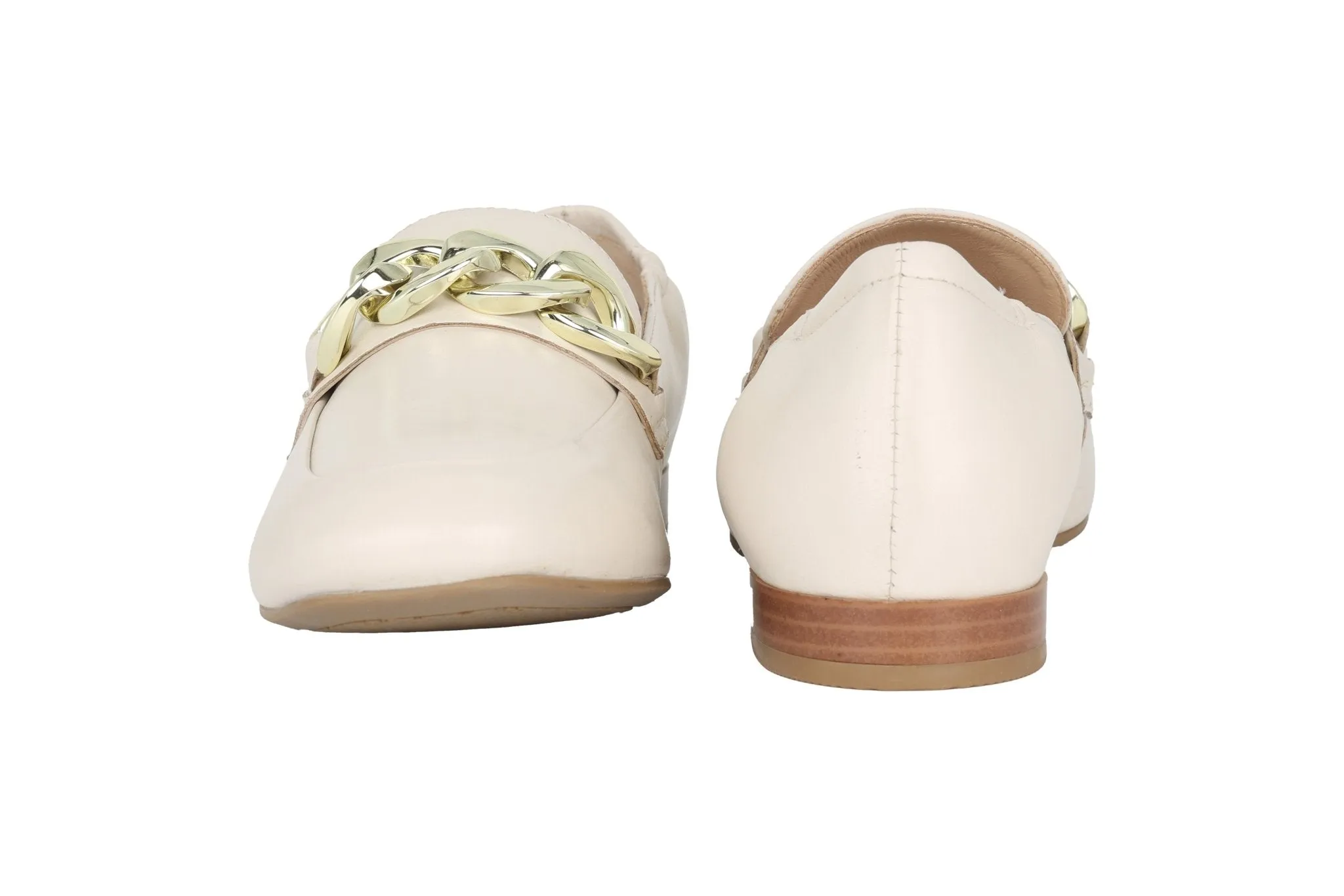 'Lyon' women's wide fit (H) loafer - off white