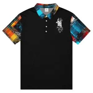 Maadish | Men’s slim fit multiplaid polo