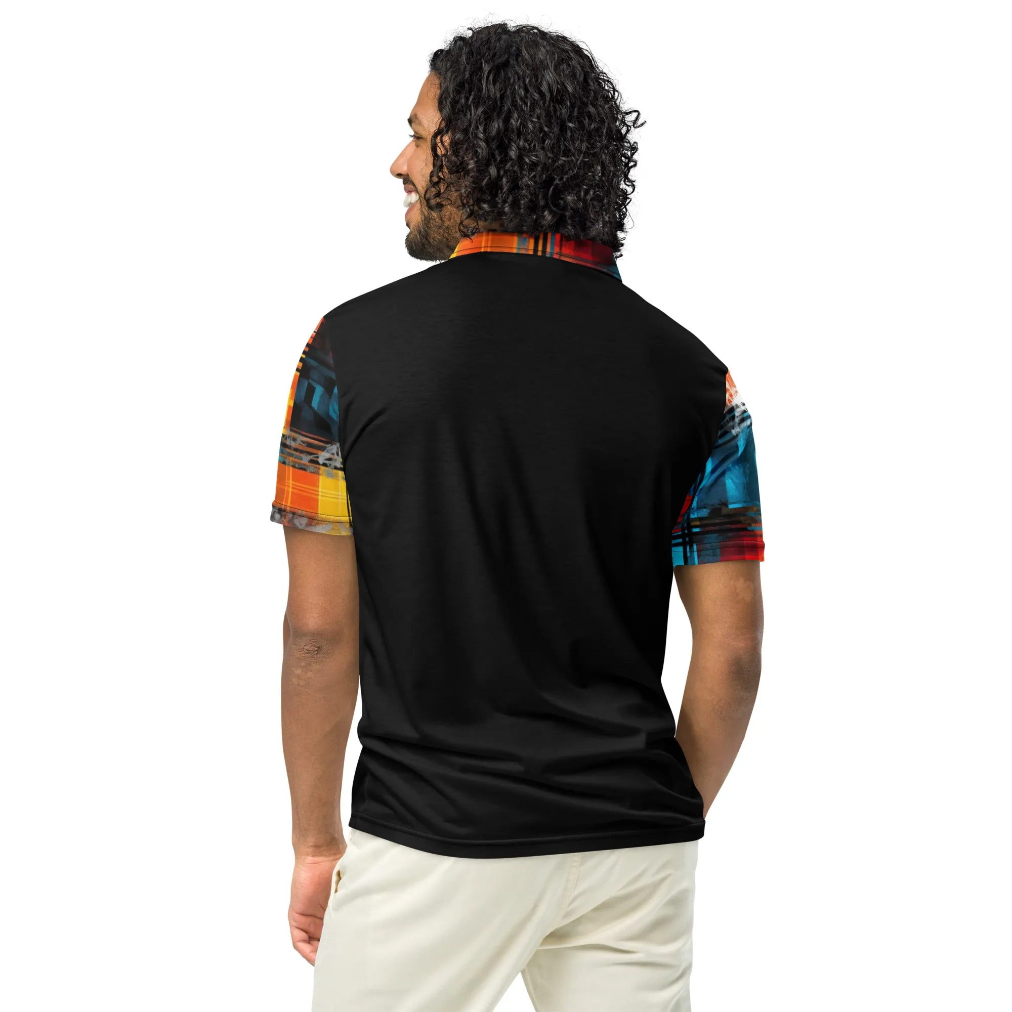 Maadish | Men’s slim fit multiplaid polo