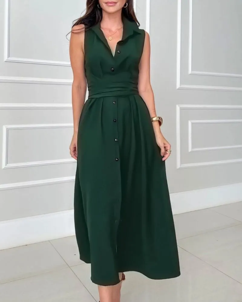 MARALA - Unique Tie Midi Dress