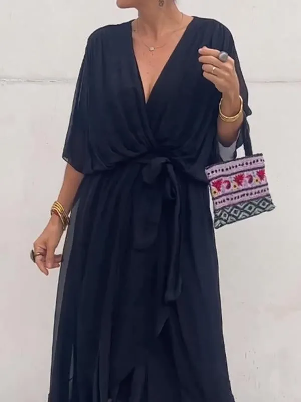 MARJORIE - SOPHISTICATED CHIFFON DRESS