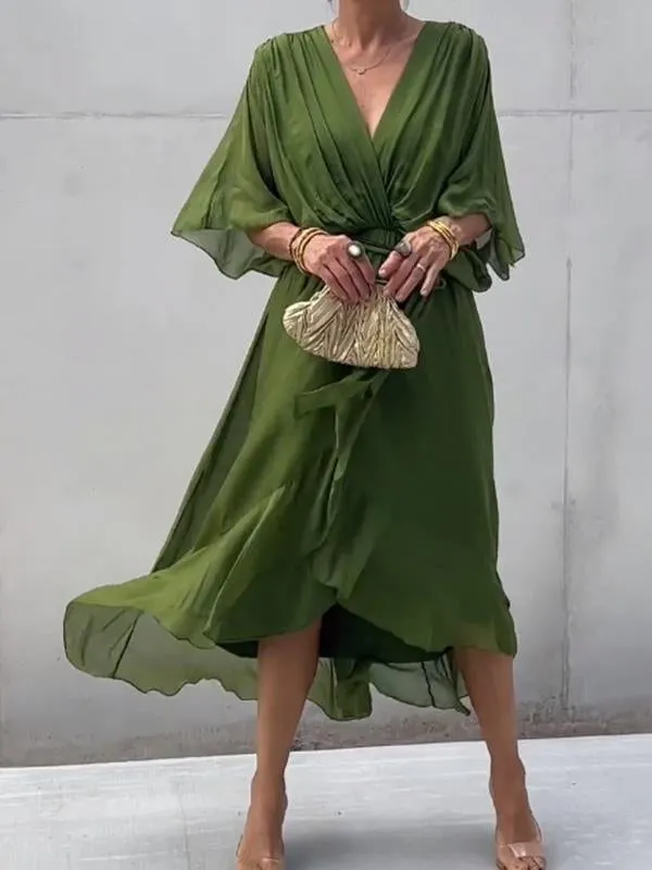 MARJORIE - SOPHISTICATED CHIFFON DRESS