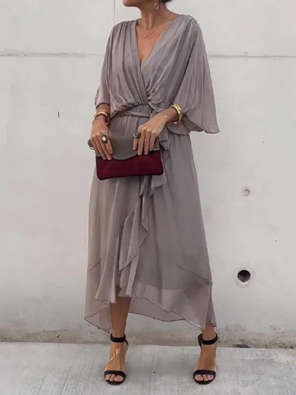 MARJORIE - SOPHISTICATED CHIFFON DRESS