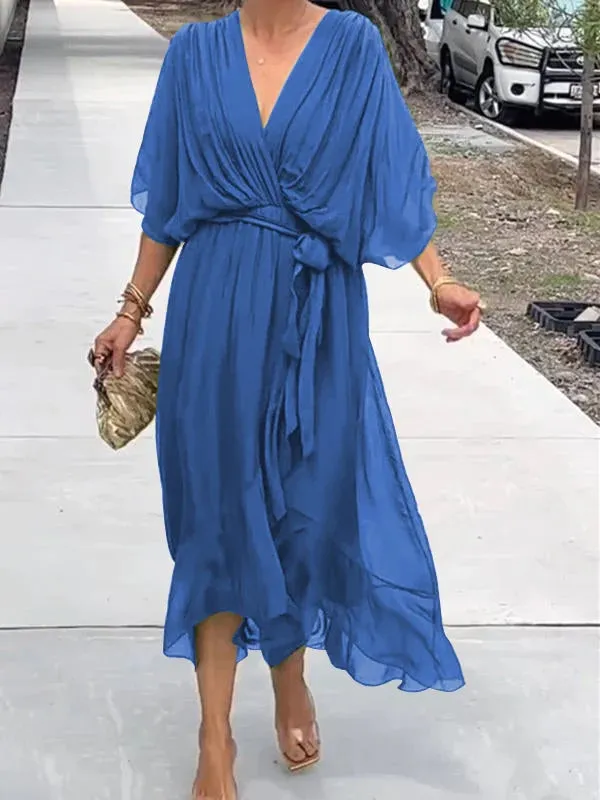 MARJORIE - SOPHISTICATED CHIFFON DRESS