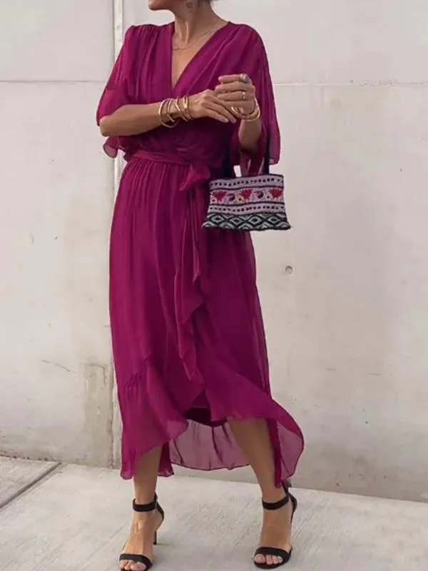 MARJORIE - SOPHISTICATED CHIFFON DRESS