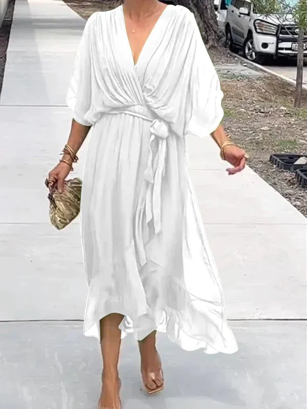 MARJORIE - SOPHISTICATED CHIFFON DRESS