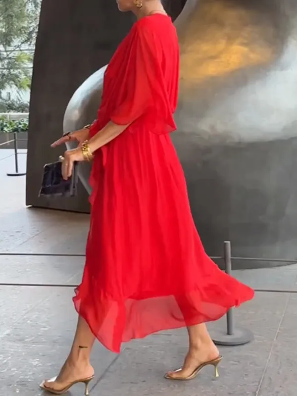 MARJORIE - SOPHISTICATED CHIFFON DRESS