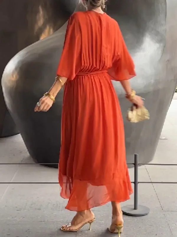 MARJORIE - SOPHISTICATED CHIFFON DRESS