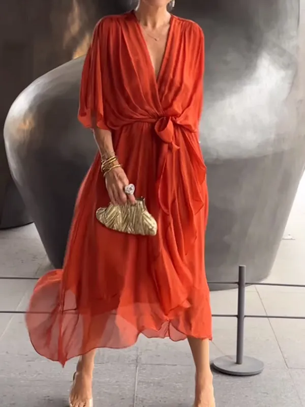 MARJORIE - SOPHISTICATED CHIFFON DRESS