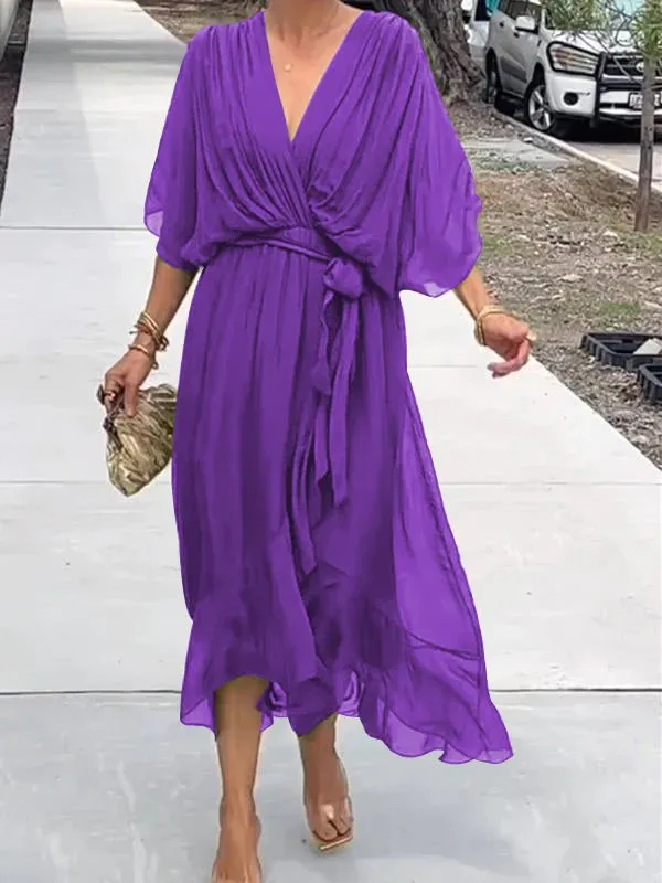 MARJORIE - SOPHISTICATED CHIFFON DRESS