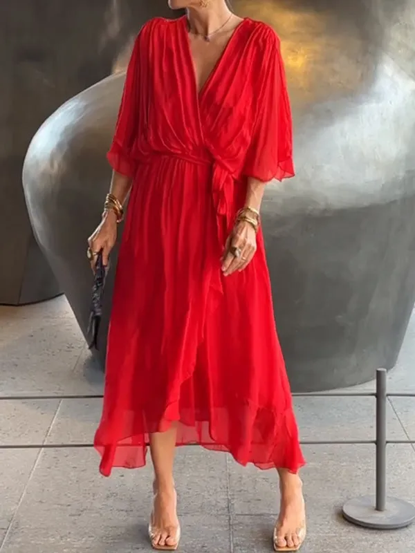MARJORIE - SOPHISTICATED CHIFFON DRESS