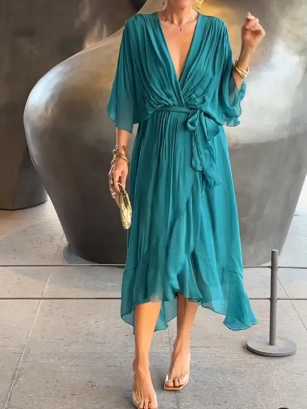 MARJORIE - SOPHISTICATED CHIFFON DRESS