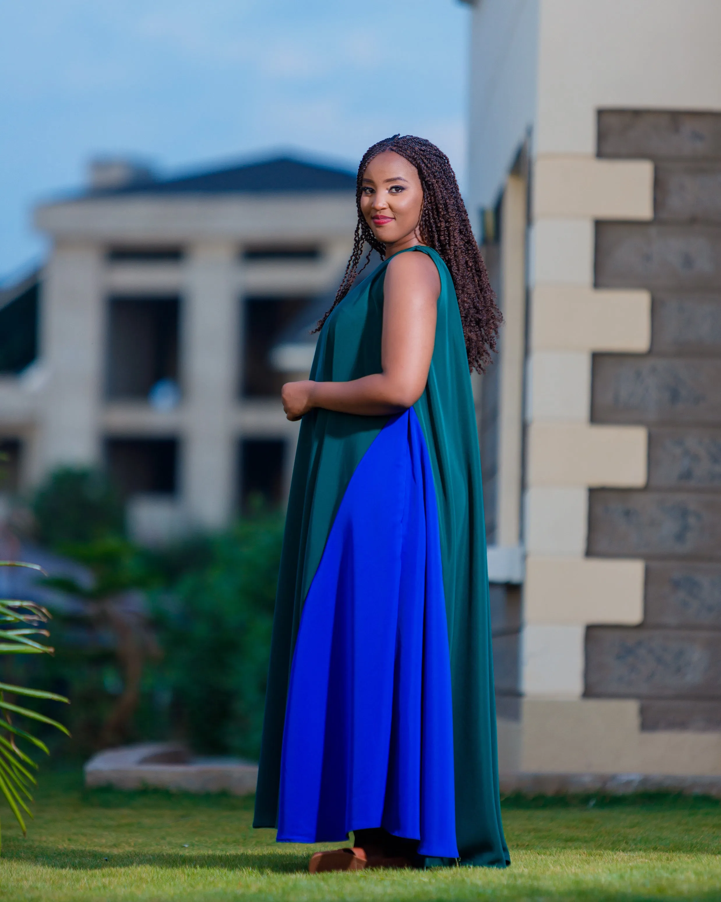Memusii Maxi Dress- Green