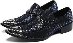 Men's Feather Shiny Western Loafers