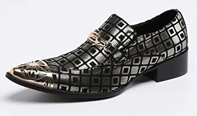 Men's Feather Shiny Western Loafers