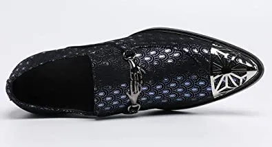 Men's Feather Shiny Western Loafers