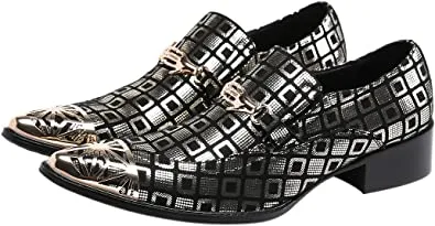 Men's Feather Shiny Western Loafers