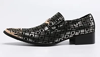Men's Feather Shiny Western Loafers