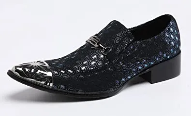 Men's Feather Shiny Western Loafers