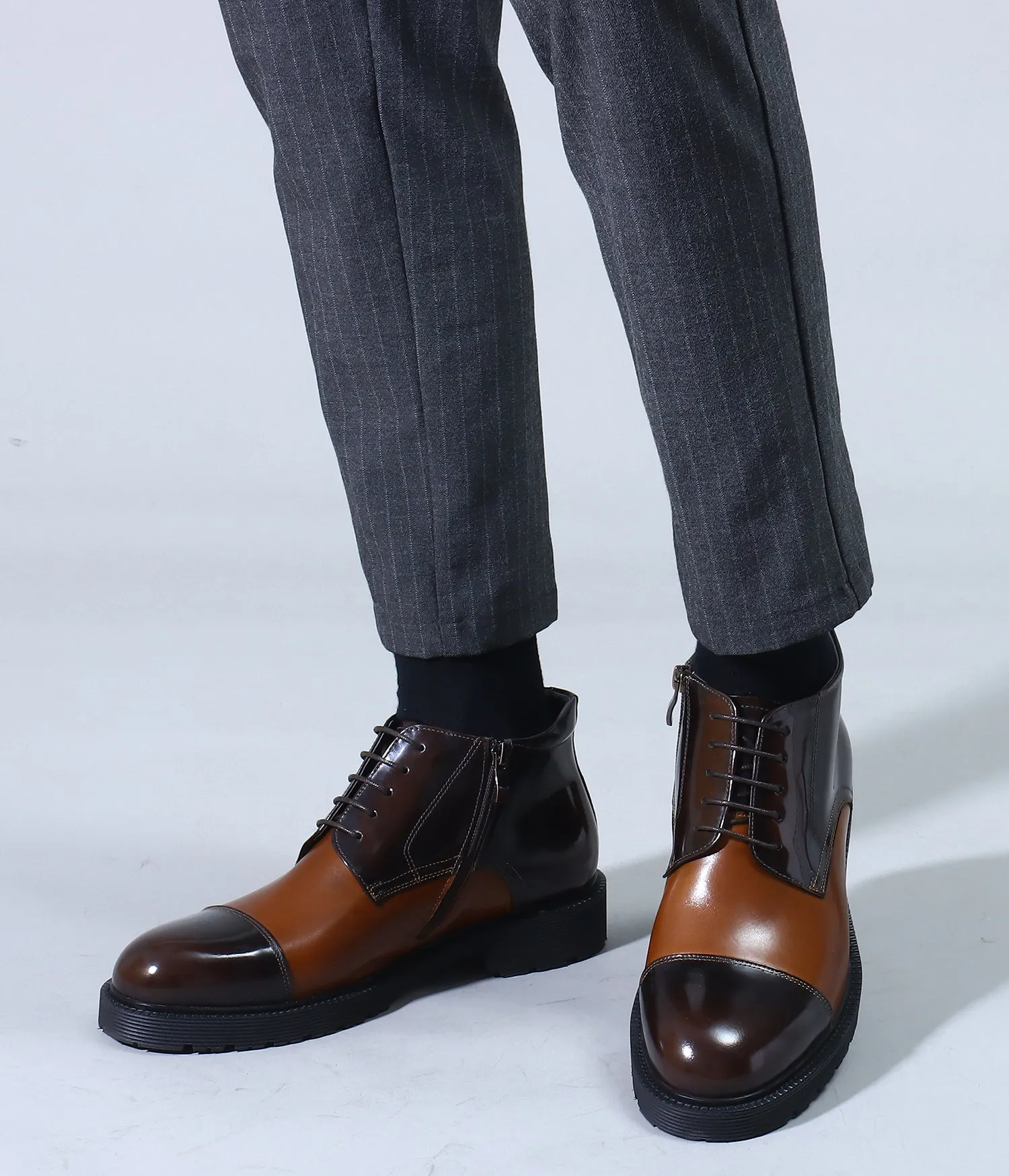 Men's Leather Fashion Casual Dress Boots