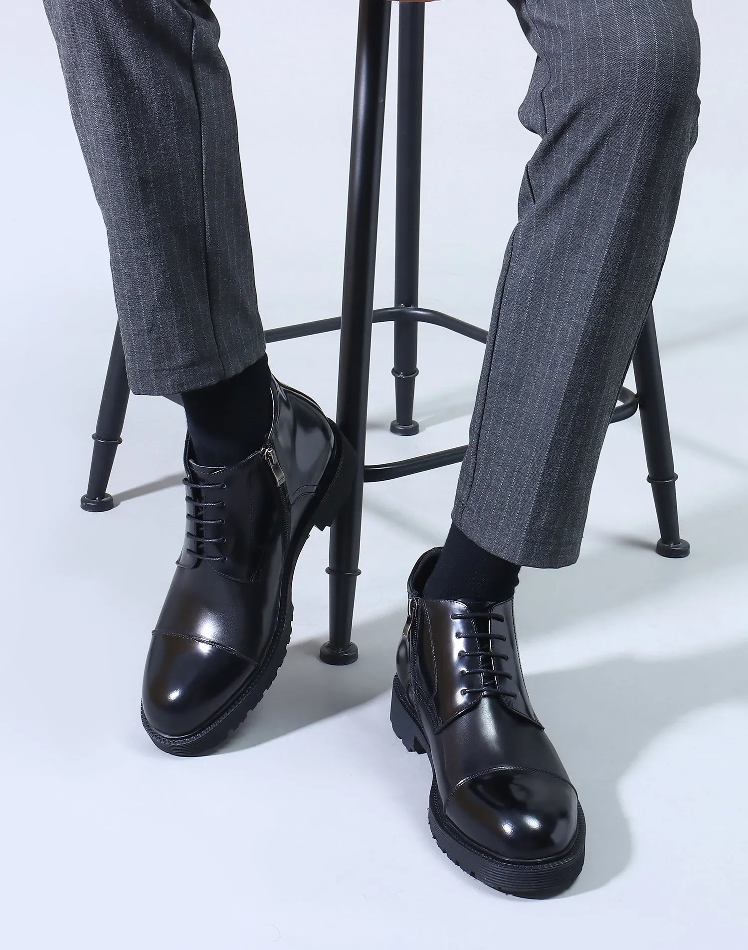 Men's Leather Fashion Casual Dress Boots
